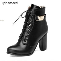 Female's high top boots zapatos lace-ups botas mujer with zipper thick bottom winter shoes fur for women plus zie 34-43 11 grey