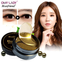 Korea black pearl Collagen eye mask anti wrinkle sleeping eye patch dark circles eye bags remover gold gel mask Eye care