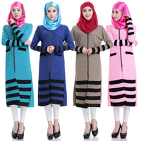 New Fashion Pakistani Clothing winter long sleeved dress knitting yarn Muslim Middle East National Islami short dresses vestidos