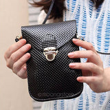NEW Women Mobile Phone Bag Mini PU Leather Cross-body Messenger Bag Purses Shoulder Bags