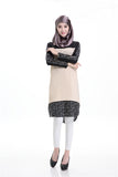 Long sleeves Plaid Patchwork Saudi dress muslim women dress pictures pakistani dress islamic clothing dubai abaya in dubai 2017