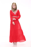 Double layer Appliques Waist daewoo nexia turkish islamic clothing robe fille dubai abaya pakistani dress muslim clothes Hot New
