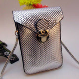 NEW Women Mobile Phone Bag Mini PU Leather Cross-body Messenger Bag Purses Shoulder Bags