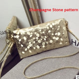 2017 New Mini Crocodile Stone Pattern Women Messenger Bag Young Lady Small Flap Shoulder Bag Girls Crossbody Phone Bolsa HYX230