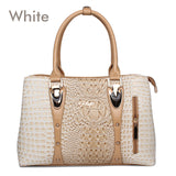 ZMQN Luxury Handbags Women Bag Designer 2017 High Quality Fashion Crocodile Tote Bags Handbag Women Famous Brand PU Leather A804