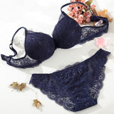 Shitagi Woman Sexy Lingerie Lace Bra Gather Adjustable Intimate Push Up Young Bra And Panty Sets A B C Cup Deep V-neck Underwear