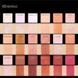 FOCALLURE 18 Colors Eyeshadow Palette Matte Diamond Glitter Matallic Eye Shadow in One Palette Blush Makeup Set for Beauty