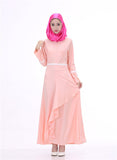 Muslim dress female Hui ethnic women put lotus long sleeved robes Pakistan Muslim Malay clothing wholesale