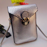 Mini PU Leather Plaid Criss-Cross Pattern BagWomen's Wallet Shoulder Bags Handbag