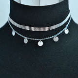 ALYXUY jewelry New fashion trendy round bead chain link choker necklace gift for women girl N2154
