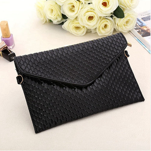 New hot sale Solid Shoulder CrossBody Bags Fashion Envelope Clutch Bag Brand Designer Women Handbags Ladies Evening Bag