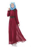 2017 New Muslim Chiffon islamic abaya dresses for women Dress female saudi indonesia pakistan abaya for women robe clothing