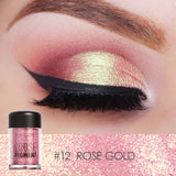 Focallure Brand Glitter Eyeshadow Powder Waterproof Loose Shimmer Eyeshadow Pigment 3D Nude Metallic Eye Shadow Makeup Cosmetics