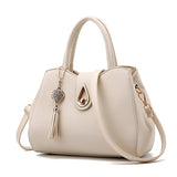 TTOU Women Tassel Pendant Handbag Water Droplets Sequined Messenger Bag High Capacity Shell Shoulder Bag Female