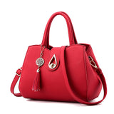 TTOU Women Tassel Pendant Handbag Water Droplets Sequined Messenger Bag High Capacity Shell Shoulder Bag Female