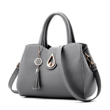 TTOU Women Tassel Pendant Handbag Water Droplets Sequined Messenger Bag High Capacity Shell Shoulder Bag Female