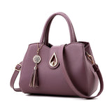 TTOU Women Tassel Pendant Handbag Water Droplets Sequined Messenger Bag High Capacity Shell Shoulder Bag Female