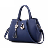 TTOU Women Tassel Pendant Handbag Water Droplets Sequined Messenger Bag High Capacity Shell Shoulder Bag Female