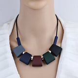 ROXI Women Necklace Statement Sweater Chain Necklaces & Pendants Colorful Beads Choker Necklace For Women Collier Femme Jewelry