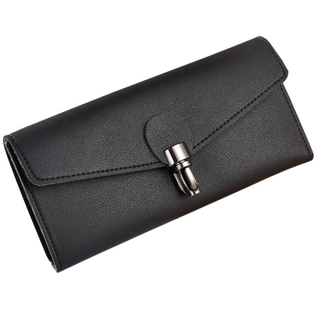 New Arrival Women Wallet  Large Capacity Leather Clutch Checkbook Wallet Card Holder Purse For Women