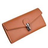 New Arrival Women Wallet  Large Capacity Leather Clutch Checkbook Wallet Card Holder Purse For Women