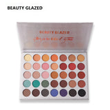 BEAUTY GLAZED  Natural Matte Shimmer Natural Palette Luminous Long-lasting Matte Eyeshadow Shimmer Cosmetics 35 Colors In1 HOT