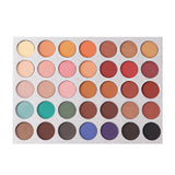 BEAUTY GLAZED  Natural Matte Shimmer Natural Palette Luminous Long-lasting Matte Eyeshadow Shimmer Cosmetics 35 Colors In1 HOT