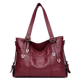 HOT women bag Lady Top-handle bags handbags women famous brands female Stitching casual Big shoulder bag Soft Tote for girls SAC