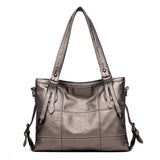 HOT women bag Lady Top-handle bags handbags women famous brands female Stitching casual Big shoulder bag Soft Tote for girls SAC