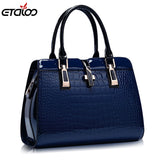 Europe women leather handbags PU handbag leather women bag patent handbag high quality
