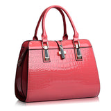 Europe women leather handbags PU handbag leather women bag patent handbag high quality