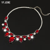 2018 TOP Pendants Necklace For Women Exquisite Rhinestone Pendant Necklace Fashion Collar Jewelry Red Carpet Necklace #N004