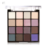 MARIA AYORA Perfect Chic Eyeshadow Palette 16 Colors Eye Make up Easy To Wear Glamorous Eye Shadow Shimmer Colors Makeup Kit by