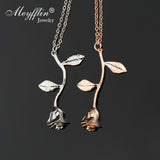 Meyfflin Collier Femme Rose Flower Pendant Necklace for Women 2018 Gold Color Charm Statement Necklace Choker Maxi Boho Jewelry