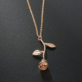 Meyfflin Collier Femme Rose Flower Pendant Necklace for Women 2018 Gold Color Charm Statement Necklace Choker Maxi Boho Jewelry