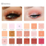 FOCALLURE 18Colors Eyeshadow Makeup Shimmer Matte Pigment Eye Shadow Cosmetics Mineral Nude Glitter Eye Palette of Shades