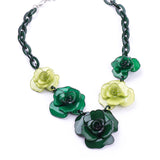 2017 Spring New Collection Fashion Beautiful Resin Clover Flower Necklaces & Pendants For Young Girl Gift Jewelry