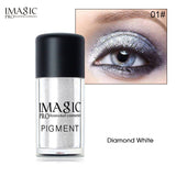 IMAGIC New Eyeshadow Loose Pigment Shadows Eyes Metallic Glitte Powder  Metallic Loose Eye Shadow Color Makeup