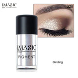 IMAGIC New Eyeshadow Loose Pigment Shadows Eyes Metallic Glitte Powder  Metallic Loose Eye Shadow Color Makeup