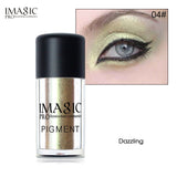IMAGIC New Eyeshadow Loose Pigment Shadows Eyes Metallic Glitte Powder  Metallic Loose Eye Shadow Color Makeup