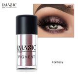 IMAGIC New Eyeshadow Loose Pigment Shadows Eyes Metallic Glitte Powder  Metallic Loose Eye Shadow Color Makeup