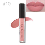 Focallure Brand Matte Liquild Lipstick Nude Makeup Long Lasting Shimmer Pigments Lips Tint Moisturizer Lip Gloss Maquiagem