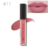 Focallure Brand Matte Liquild Lipstick Nude Makeup Long Lasting Shimmer Pigments Lips Tint Moisturizer Lip Gloss Maquiagem