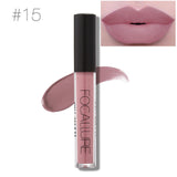 Focallure Brand Matte Liquild Lipstick Nude Makeup Long Lasting Shimmer Pigments Lips Tint Moisturizer Lip Gloss Maquiagem
