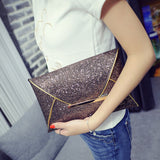 Day Clutches Women Bags luxury brand Evening Party Bag Gold Sequins Envelope Bag Purse Clutch Handbags Shiny Solid Ultrathin