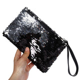 Sequin Party Glitter Pouch Purse Luxury Bag for Female Small Women Clutch Makeup Bag Ladies Sequin Zipper Wallet Phone Bags Z3
