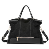 LOVEVOOK brand fashion female shoulder bag high quality patchwork split leather retro handbag ladies tote bag for office work