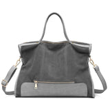 LOVEVOOK brand fashion female shoulder bag high quality patchwork split leather retro handbag ladies tote bag for office work