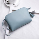 2018 Fashion Women Tassels Shell Small Tote Bag Female Leather Handbag Coin Purse Phone Bag evening clutch bags bolsas feminina
