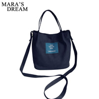 Mara's Dream Lady Canvas Handbag Candy Color Mini Single Shoulder Bag Crossbody Messenger Bag women Swagger Bag Female shopping